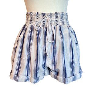 Cinched Striped Shorts